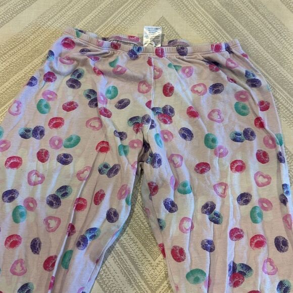 Esme Girls Lavender with Lace Trim Fruit Loop Tank & Pants Pajama Set - Size 12 - Picture 4 of 8